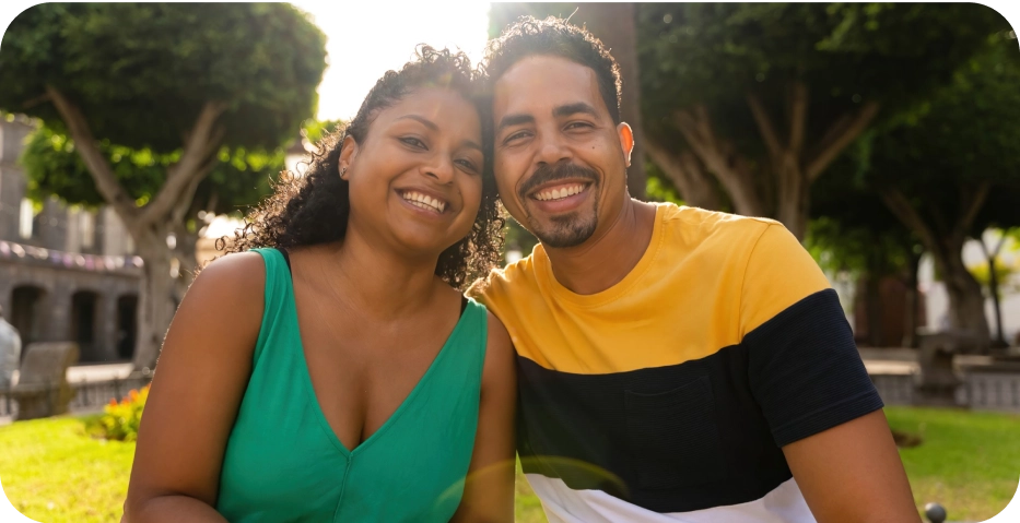 casal feliz com saúde